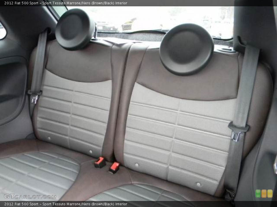 Sport Tessuto Marrone/Nero (Brown/Black) Interior Rear Seat for the 2012 Fiat 500 Sport #61719207
