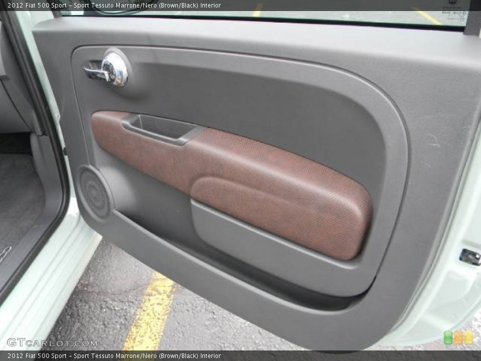 Sport Tessuto Marrone/Nero (Brown/Black) Interior Door Panel for the 2012 Fiat 500 Sport #61719228