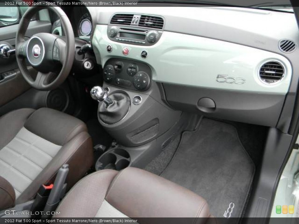 Sport Tessuto Marrone/Nero (Brown/Black) Interior Dashboard for the 2012 Fiat 500 Sport #61719237