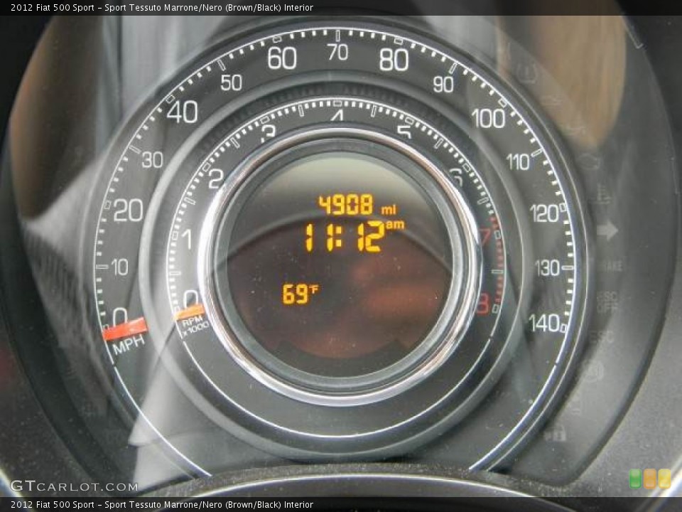 Sport Tessuto Marrone/Nero (Brown/Black) Interior Gauges for the 2012 Fiat 500 Sport #61719270