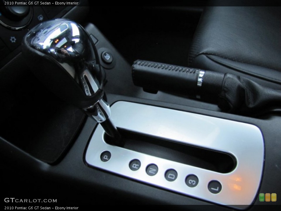 Ebony Interior Transmission for the 2010 Pontiac G6 GT Sedan #61719705