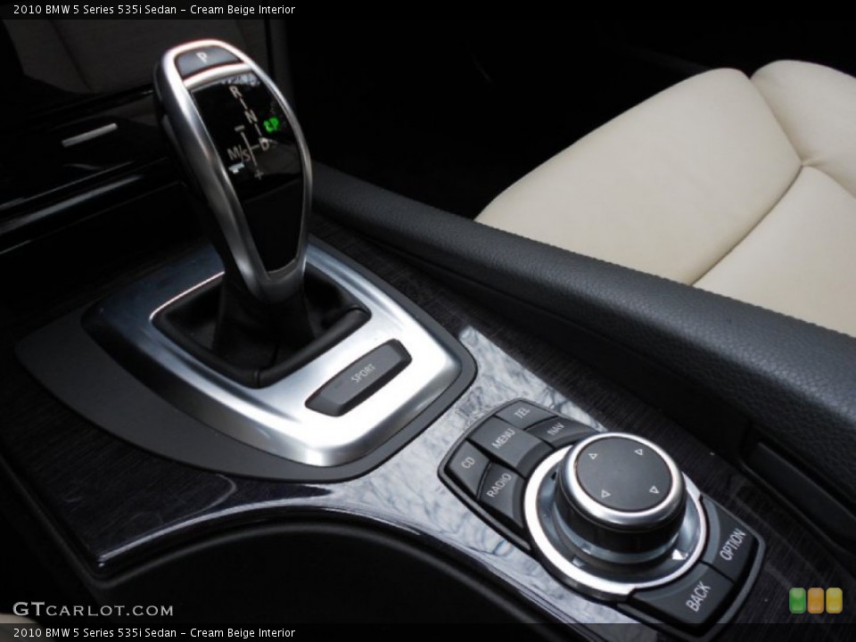 Cream Beige Interior Transmission for the 2010 BMW 5 Series 535i Sedan #61719871