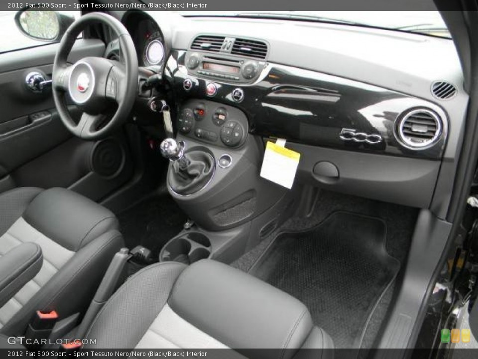 Sport Tessuto Nero/Nero (Black/Black) Interior Dashboard for the 2012 Fiat 500 Sport #61720368