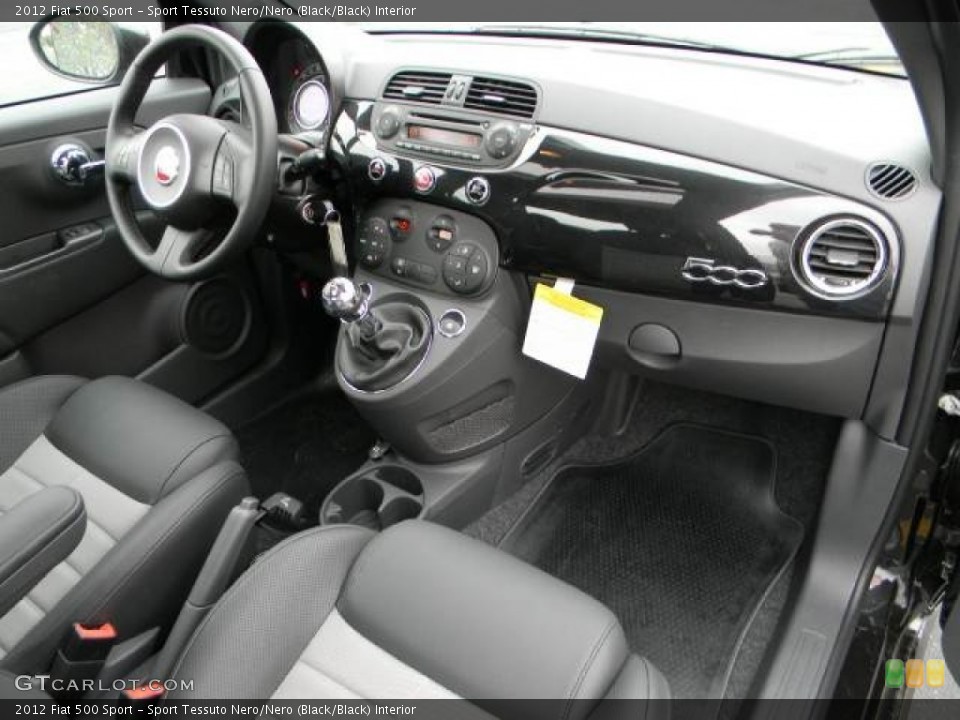 Sport Tessuto Nero/Nero (Black/Black) Interior Dashboard for the 2012 Fiat 500 Sport #61720368