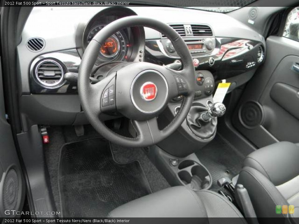 Sport Tessuto Nero/Nero (Black/Black) Interior Dashboard for the 2012 Fiat 500 Sport #61720383