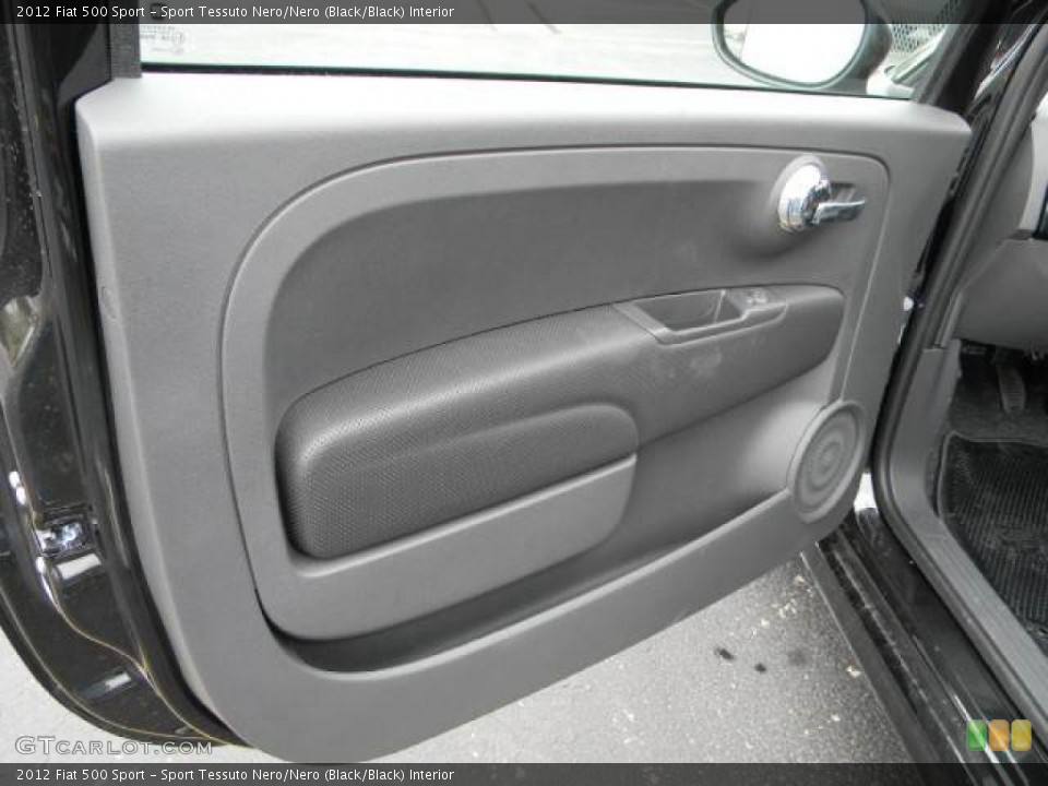 Sport Tessuto Nero/Nero (Black/Black) Interior Door Panel for the 2012 Fiat 500 Sport #61720398