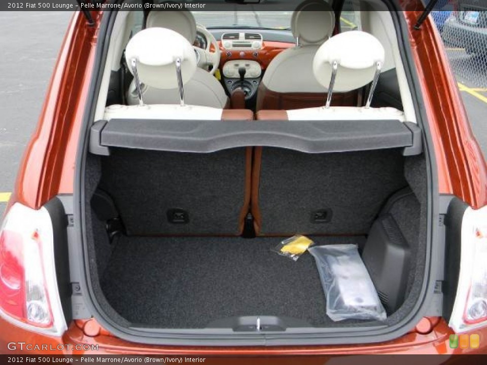 Pelle Marrone/Avorio (Brown/Ivory) Interior Trunk for the 2012 Fiat 500 Lounge #61720845