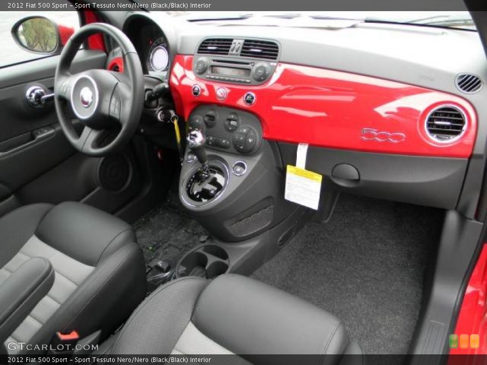 Sport Tessuto Nero/Nero (Black/Black) Interior Dashboard for the 2012 Fiat 500 Sport #61720914