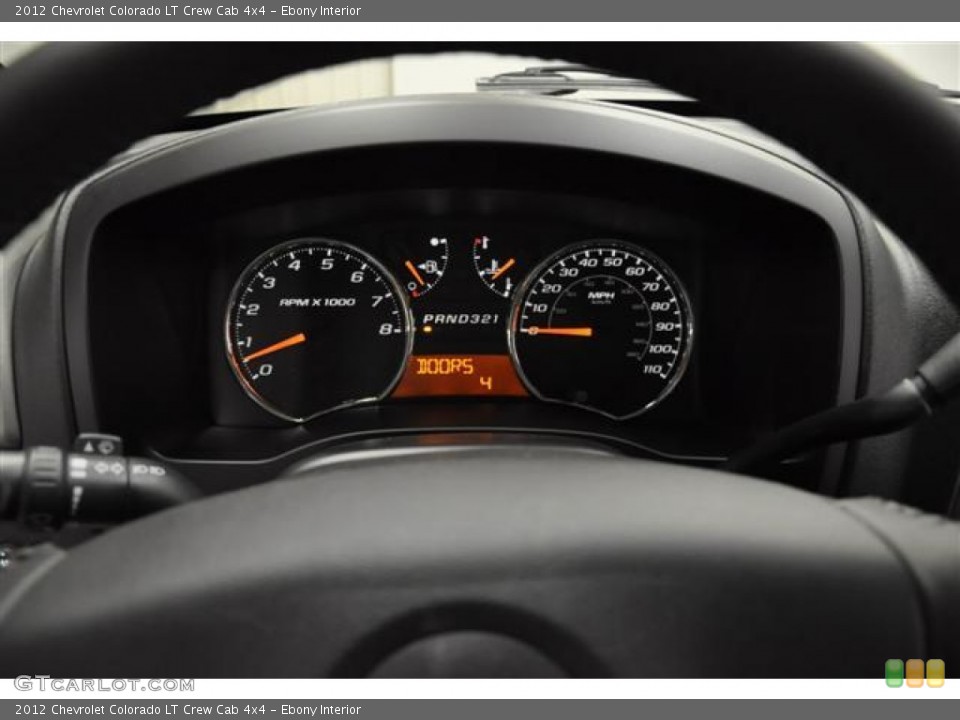 Ebony Interior Gauges for the 2012 Chevrolet Colorado LT Crew Cab 4x4 #61730112