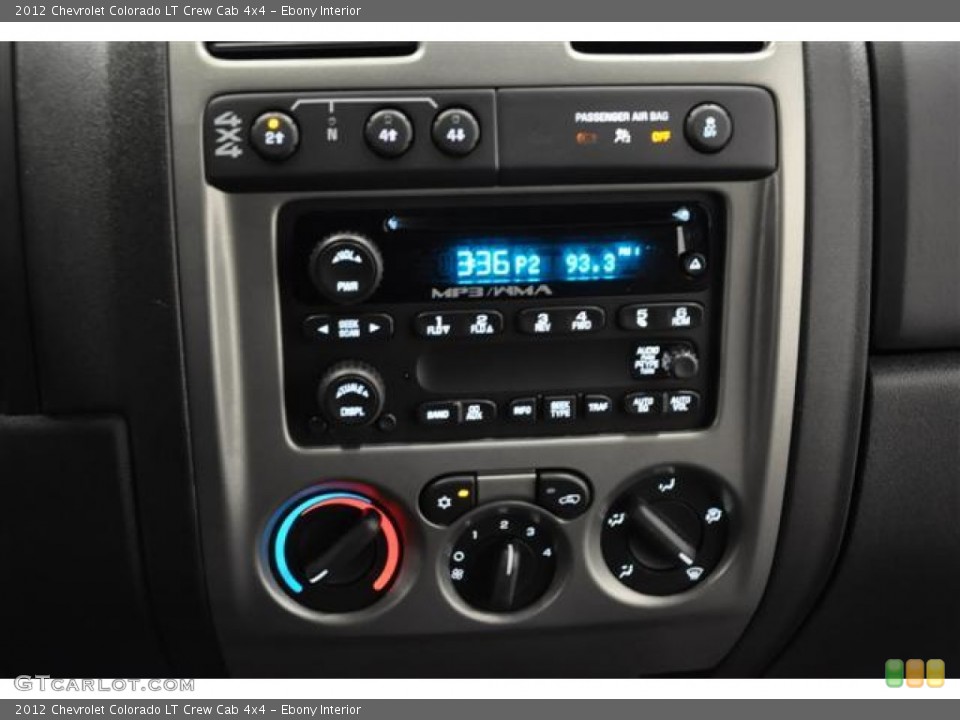 Ebony Interior Controls for the 2012 Chevrolet Colorado LT Crew Cab 4x4 #61730130