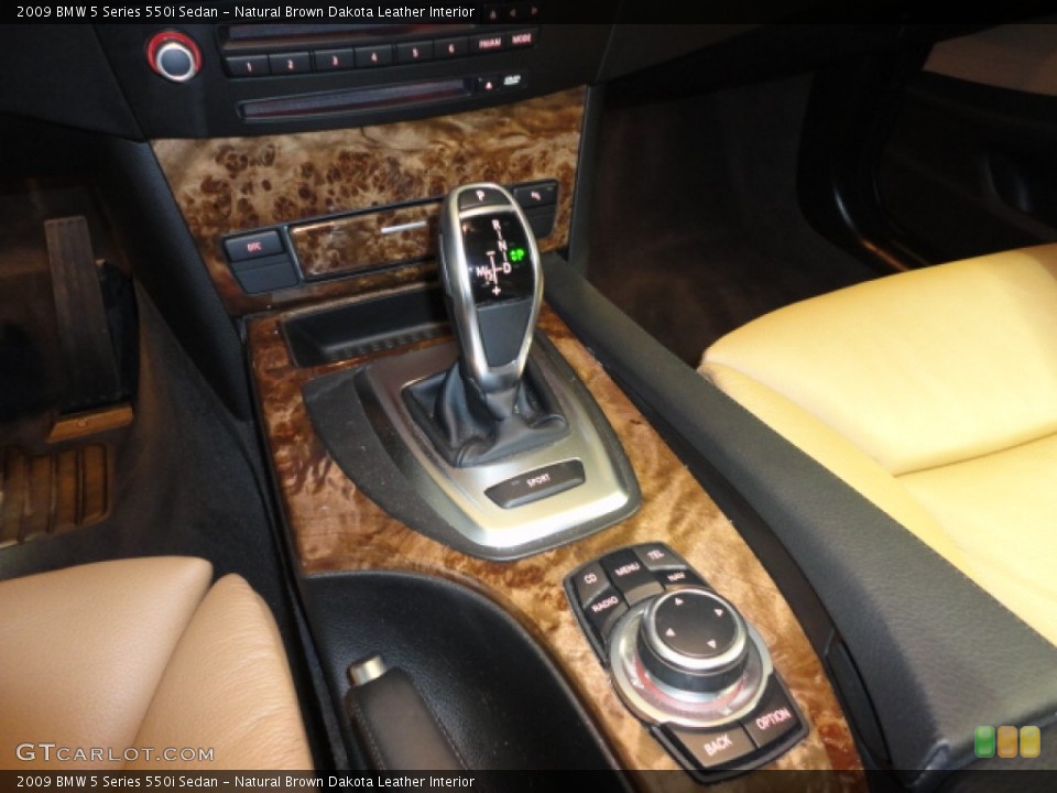 Natural Brown Dakota Leather Interior Transmission for the 2009 BMW 5 Series 550i Sedan #61734312