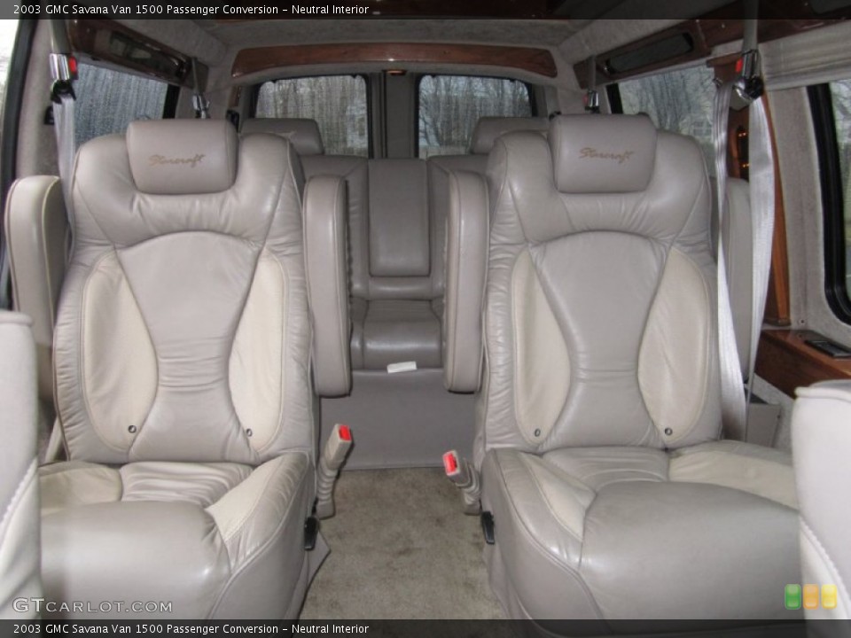Neutral Interior Rear Seat for the 2003 GMC Savana Van 1500 Passenger Conversion #61735083