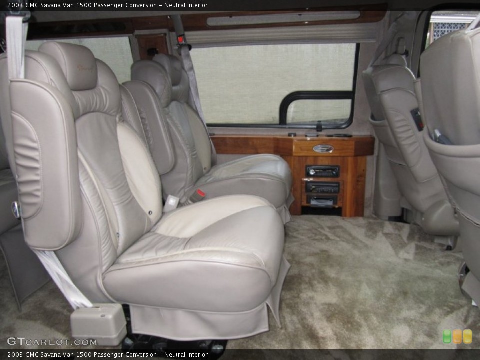 Neutral Interior Rear Seat for the 2003 GMC Savana Van 1500 Passenger Conversion #61735095