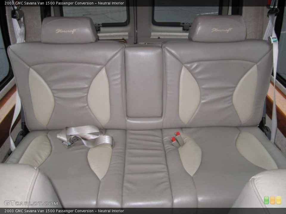 Neutral Interior Rear Seat for the 2003 GMC Savana Van 1500 Passenger Conversion #61735104