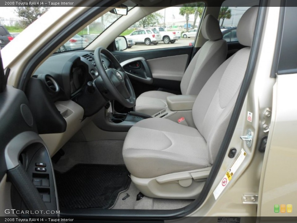 Taupe Interior Photo for the 2008 Toyota RAV4 I4 #61736034