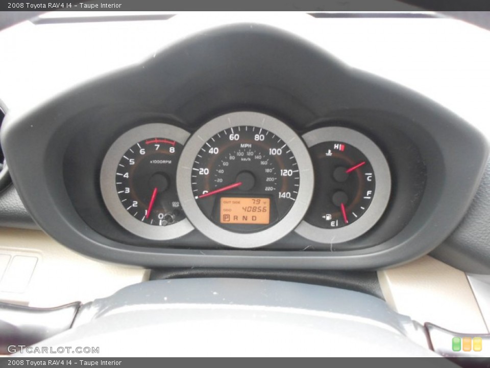 Taupe Interior Gauges for the 2008 Toyota RAV4 I4 #61736124