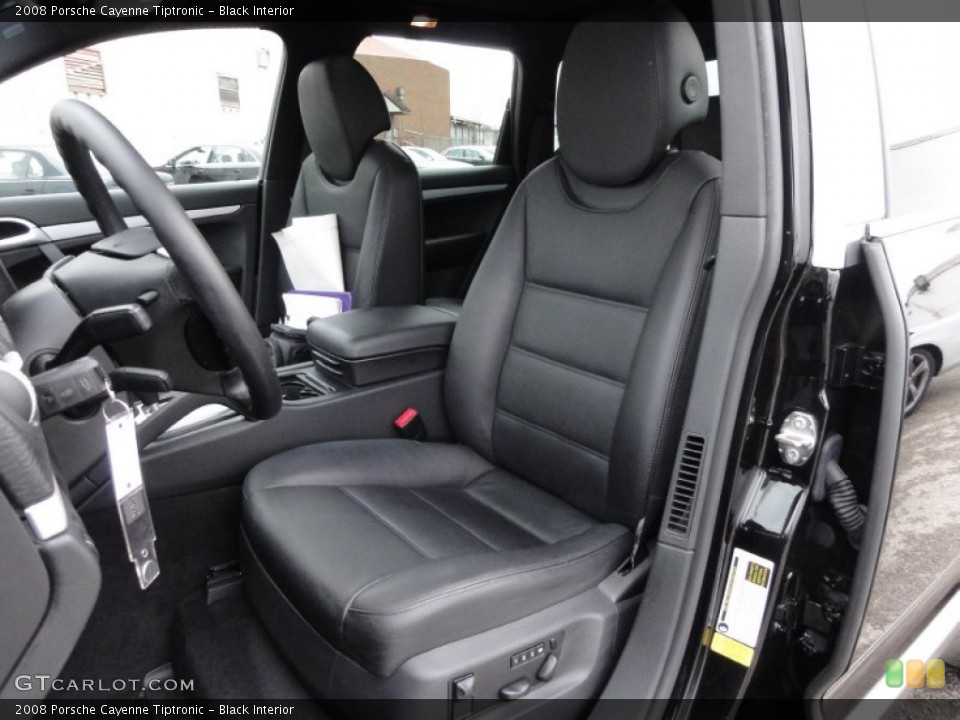 Black Interior Front Seat for the 2008 Porsche Cayenne Tiptronic #61738126