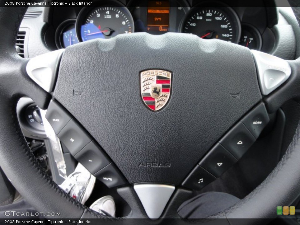 Black Interior Steering Wheel for the 2008 Porsche Cayenne Tiptronic #61738386