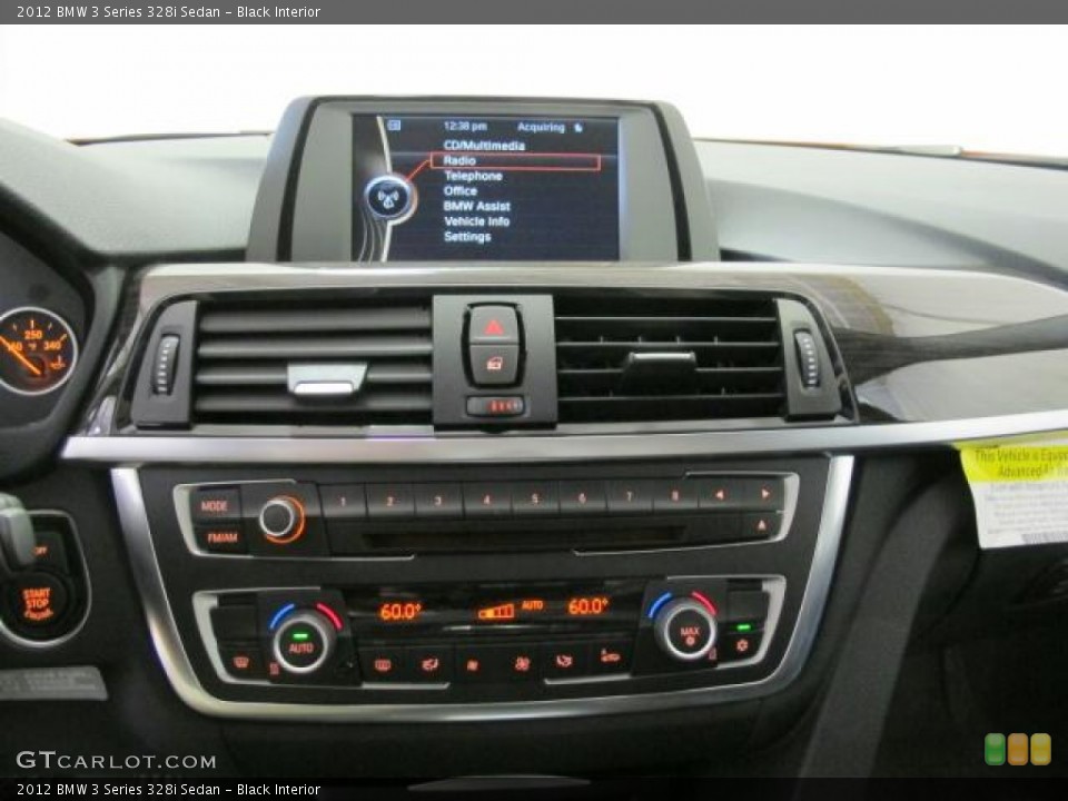 Black Interior Controls for the 2012 BMW 3 Series 328i Sedan #61740531