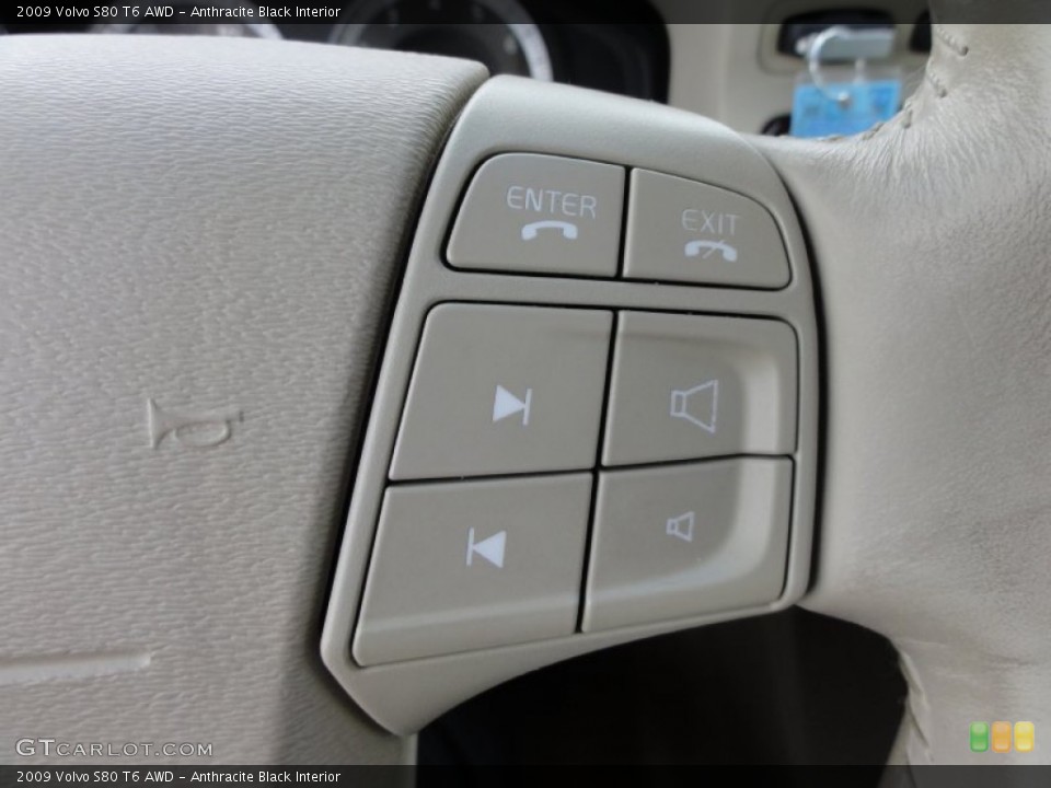 Anthracite Black Interior Controls for the 2009 Volvo S80 T6 AWD #61740669