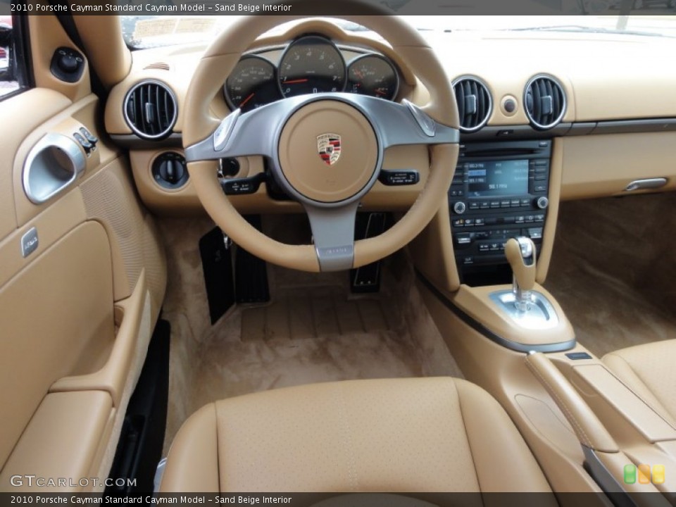 Sand Beige Interior Dashboard for the 2010 Porsche Cayman  #61742275