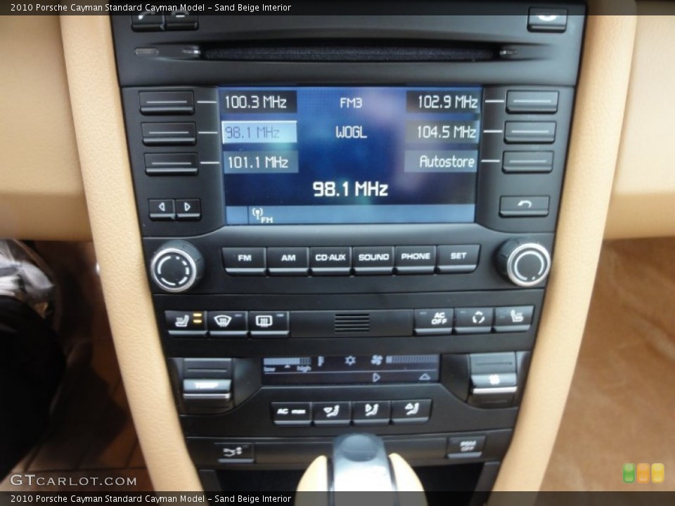 Sand Beige Interior Controls for the 2010 Porsche Cayman  #61742296