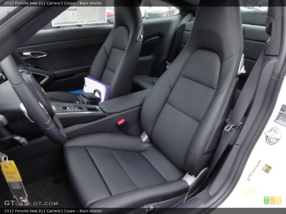Black Interior Photo for the 2012 Porsche New 911 Carrera S Coupe #61742860