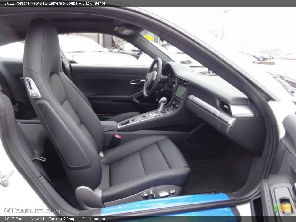 Black Interior Front Seat for the 2012 Porsche New 911 Carrera S Coupe #61742885