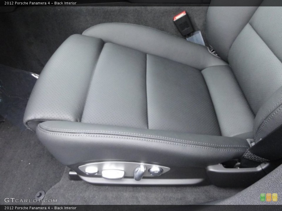 Black Interior Front Seat for the 2012 Porsche Panamera 4 #61743624