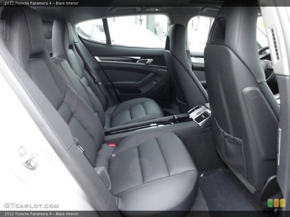 Black Interior Rear Seat for the 2012 Porsche Panamera 4 #61743697