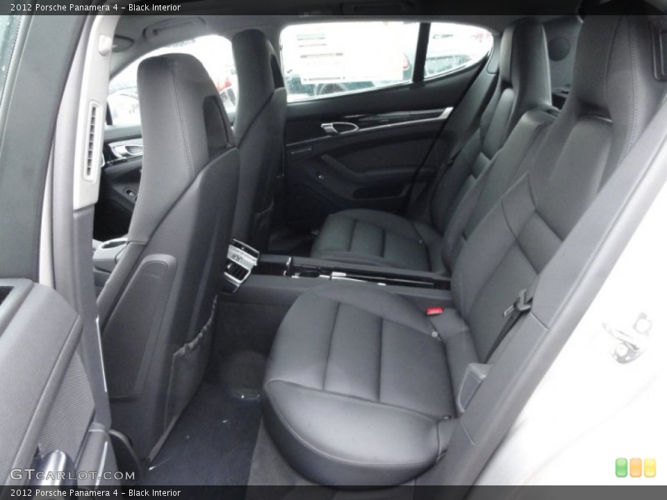 Black Interior Rear Seat for the 2012 Porsche Panamera 4 #61743739