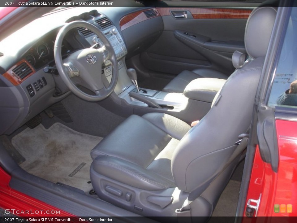 Dark Stone Interior Photo for the 2007 Toyota Solara SLE V6 Convertible #61744570