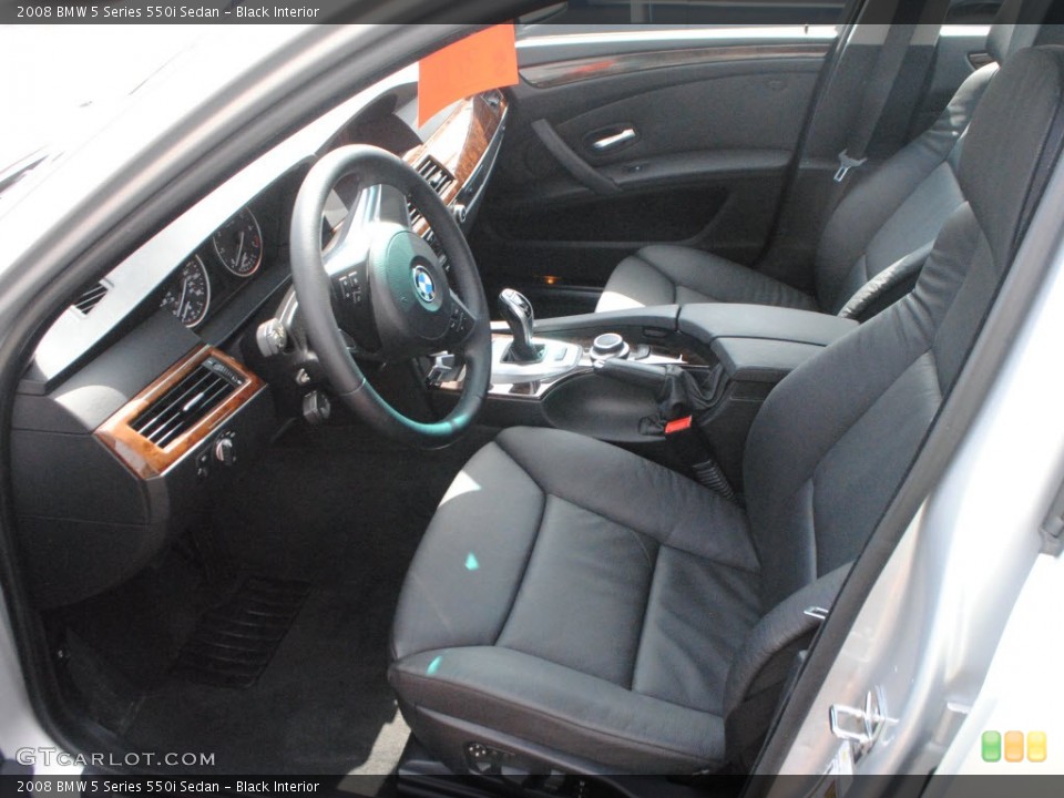Black Interior Photo for the 2008 BMW 5 Series 550i Sedan #61745140