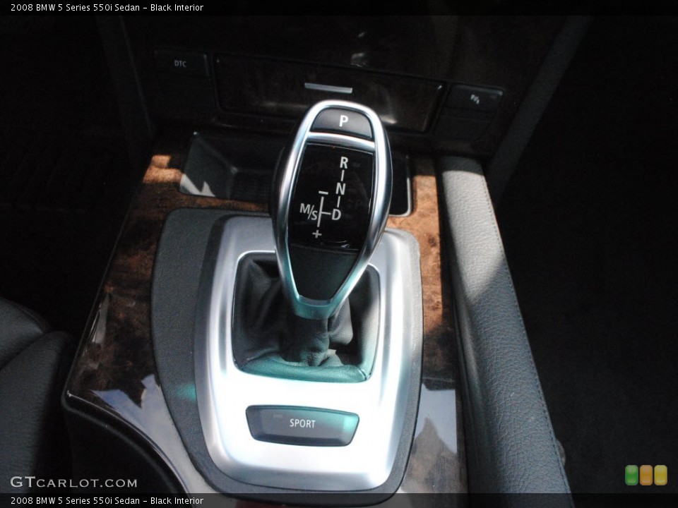 Black Interior Transmission for the 2008 BMW 5 Series 550i Sedan #61745218