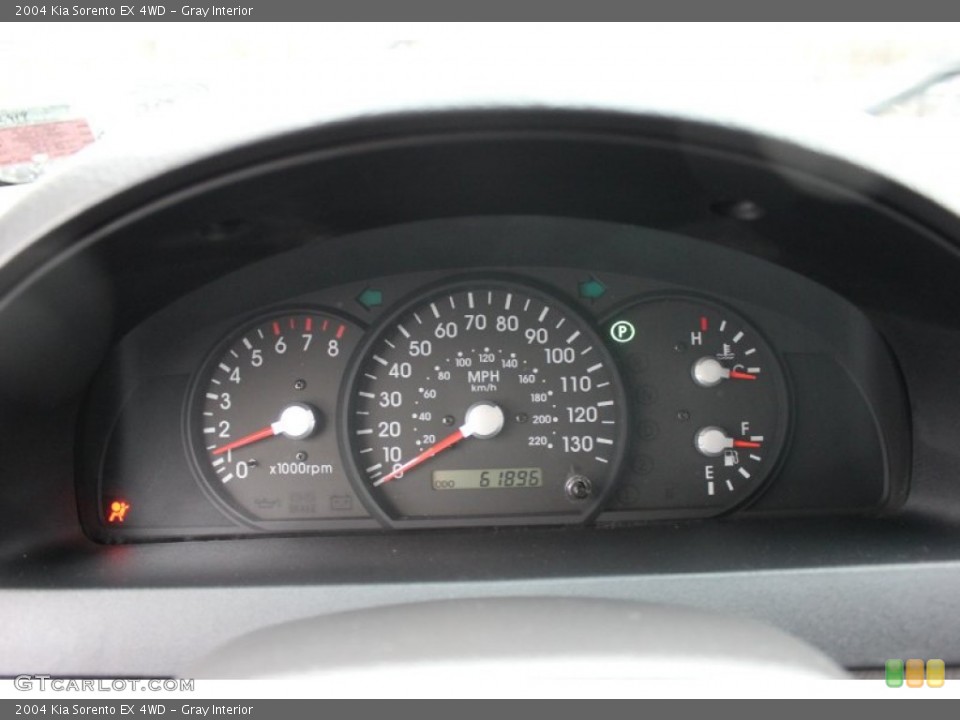 Gray Interior Gauges for the 2004 Kia Sorento EX 4WD #61746463
