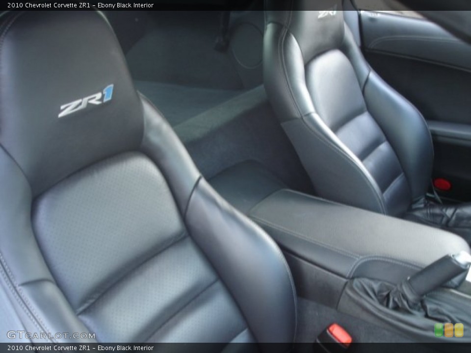 Ebony Black Interior Photo for the 2010 Chevrolet Corvette ZR1 #61746640