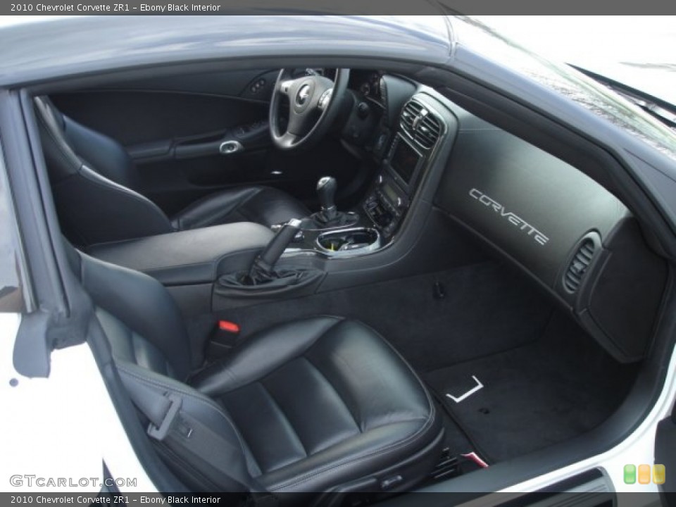 Ebony Black Interior Photo for the 2010 Chevrolet Corvette ZR1 #61746734