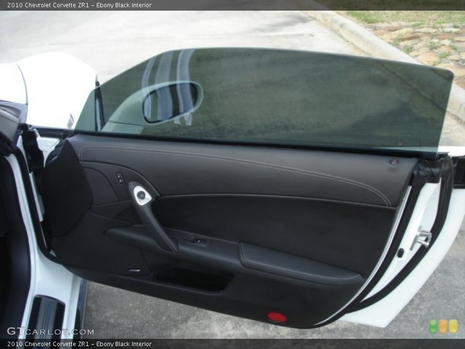 Ebony Black Interior Door Panel for the 2010 Chevrolet Corvette ZR1 #61746808
