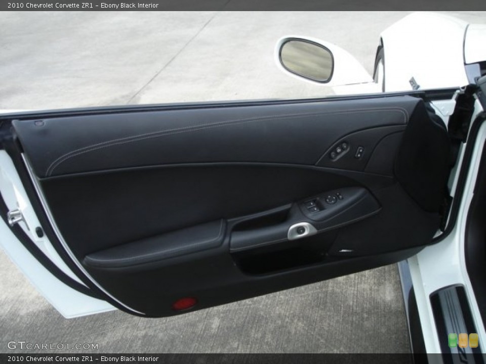 Ebony Black Interior Door Panel for the 2010 Chevrolet Corvette ZR1 #61746892