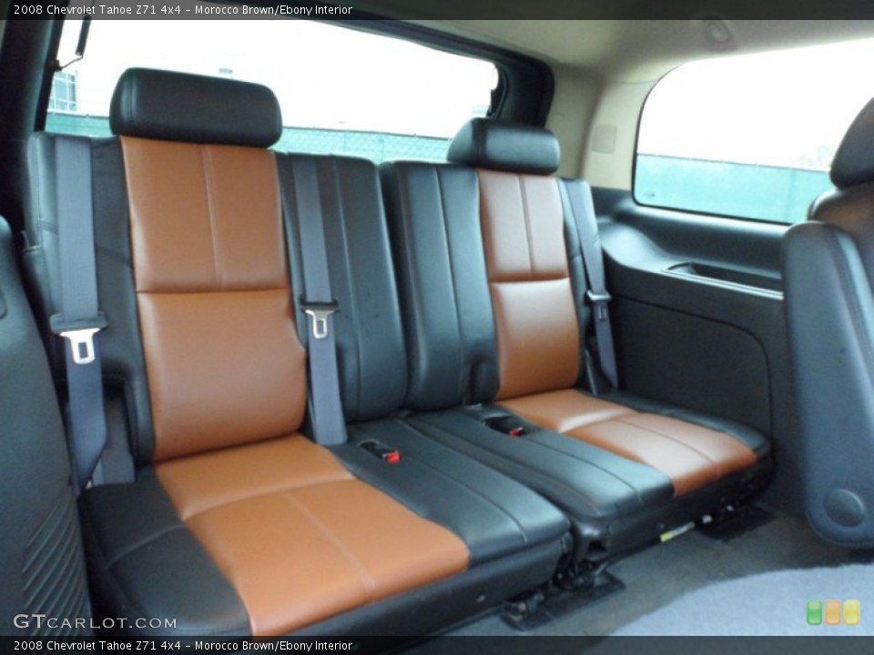 Morocco Brown/Ebony Interior Rear Seat for the 2008 Chevrolet Tahoe Z71 4x4 #61748350