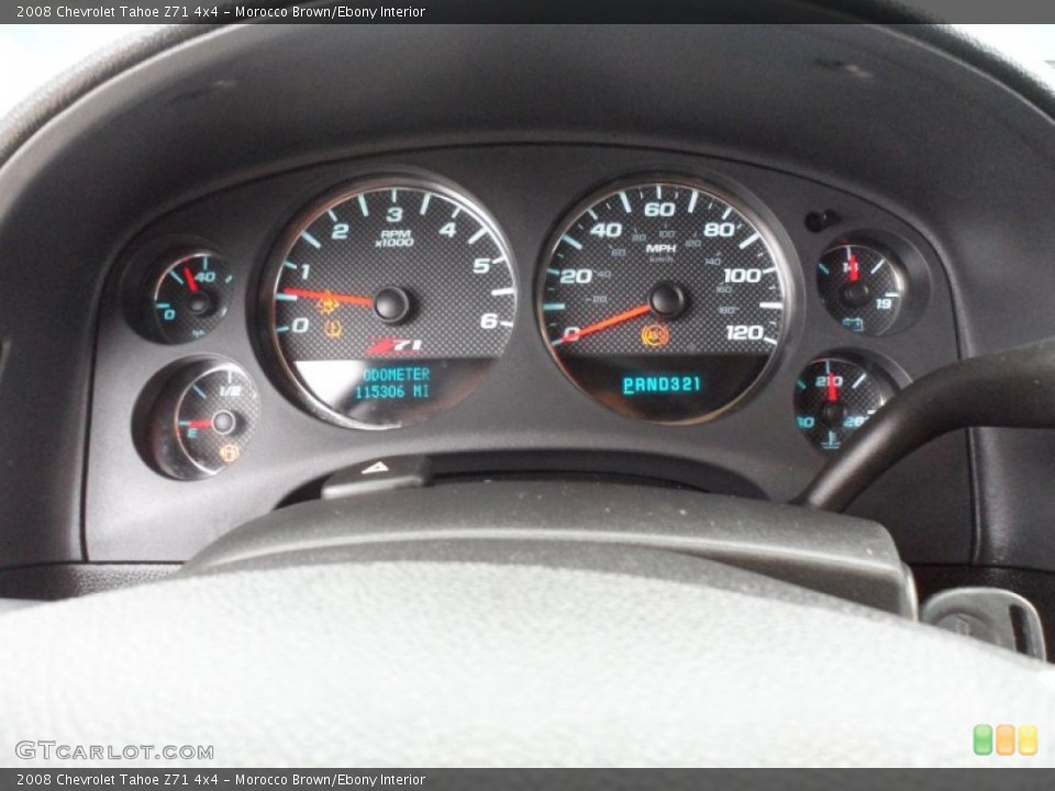 Morocco Brown/Ebony Interior Gauges for the 2008 Chevrolet Tahoe Z71 4x4 #61748504