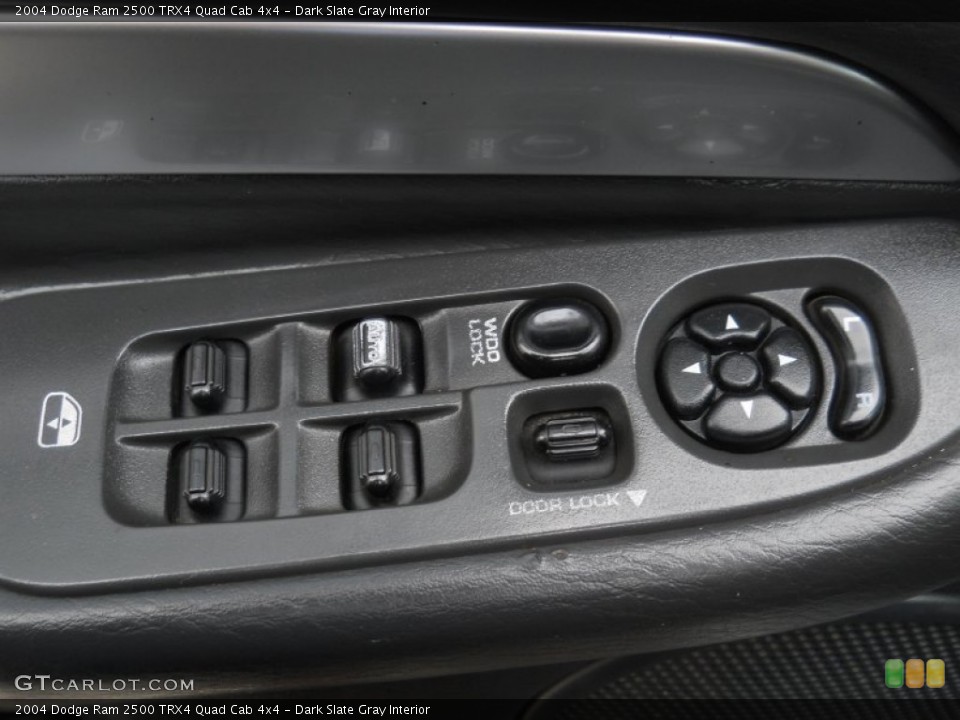 Dark Slate Gray Interior Controls for the 2004 Dodge Ram 2500 TRX4 Quad Cab 4x4 #61749611