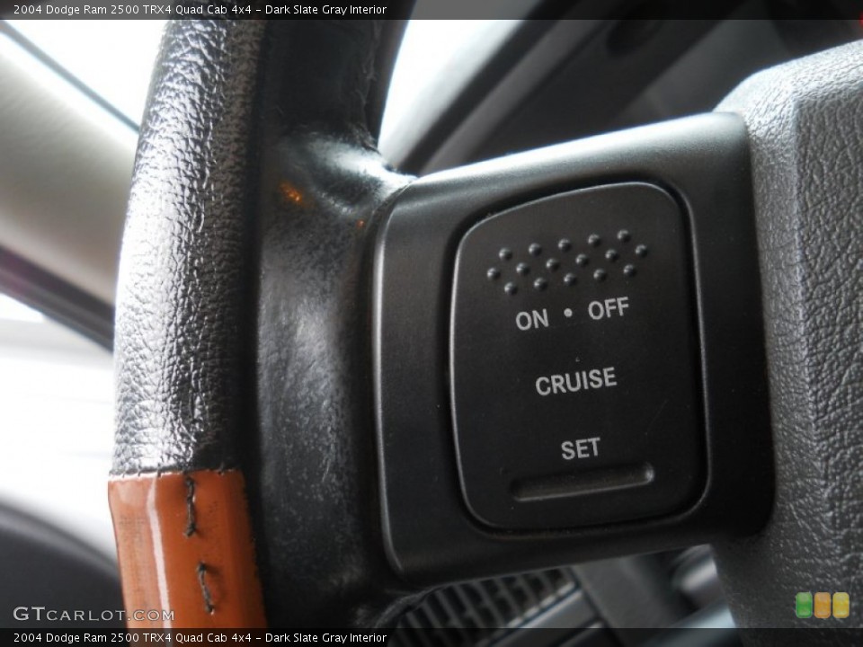 Dark Slate Gray Interior Controls for the 2004 Dodge Ram 2500 TRX4 Quad Cab 4x4 #61749629