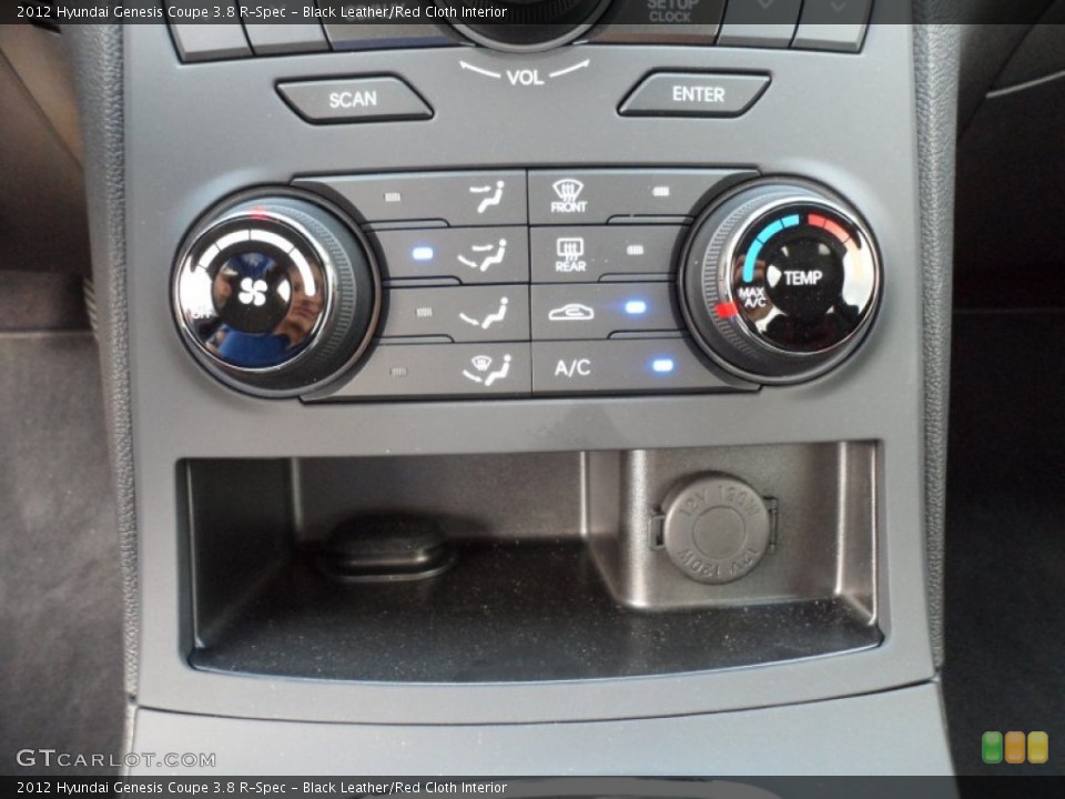 Black Leather/Red Cloth Interior Controls for the 2012 Hyundai Genesis Coupe 3.8 R-Spec #61751951