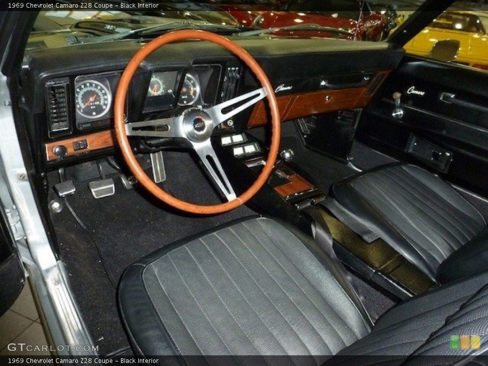 Black 1969 Chevrolet Camaro Interiors