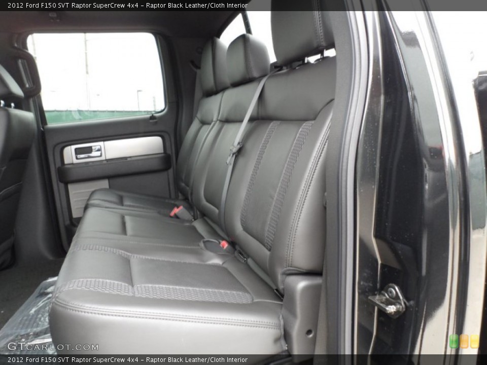 Raptor Black Leather/Cloth Interior Rear Seat for the 2012 Ford F150 SVT Raptor SuperCrew 4x4 #61753187