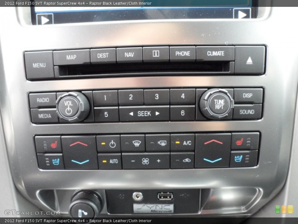 Raptor Black Leather/Cloth Interior Controls for the 2012 Ford F150 SVT Raptor SuperCrew 4x4 #61753238