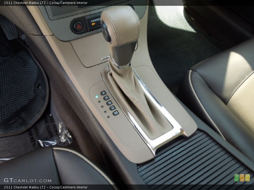 Cocoa/Cashmere Interior Transmission for the 2011 Chevrolet Malibu LTZ #61753988