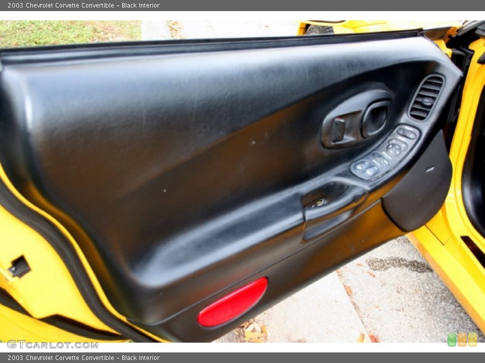 Black Interior Door Panel for the 2003 Chevrolet Corvette Convertible #61754687