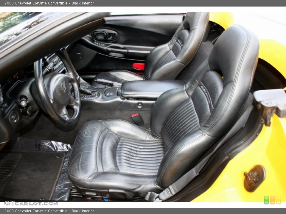 Black Interior Front Seat for the 2003 Chevrolet Corvette Convertible #61754735
